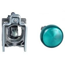 SCHNEIDER XB4BVM3EX ATEX D LED jelzőlámpa, fém, zöld, 240VAC világítás