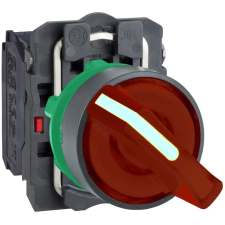 SCHNEIDER XB5AK124M5 LED-es vil.választókapcsoló, piros, 240V villanyszerelés