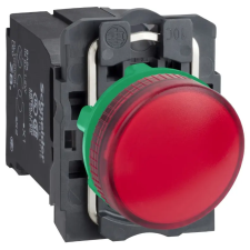 SCHNEIDER XB5AV44 Jelzőlámpa piros + transzformátor 230V világítás