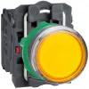SCHNEIDER XB5AW35G5 LED-es világító nyomógomb, sárga, 110V