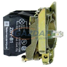 SCHNEIDER ZB4BW0B11 LED-es világító nyomógomb aljzat, fehér, N/O, 24V villanyszerelés