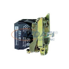 SCHNEIDER ZB4BW0M11 LED-es világító nyomógomb aljzat, fehér, N/O, 230V villanyszerelés