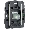 SCHNEIDER ZB5AW0B11 LED-es világító nyomógomb aljzat, fehér, 24V, N/O