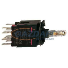 SCHNEIDER ZB6ZB35B LED-es világító nyomógomb aljzat, zöld, N/O+N/C villanyszerelés