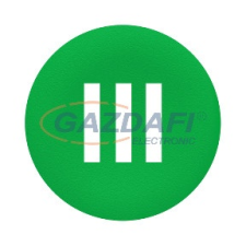 SCHNEIDER ZBAF337 Harmony Ø30 panelbe süllyesztett nyomógomb tető, zöld, &quot;III villanyszerelés