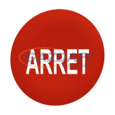 SCHNEIDER ZBAF433 Harmony Ø30 panelbe süllyesztett nyomógomb tető, piros, &quot;ARRET villanyszerelés