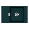 Schock Mono D-100XS Cristadur Green Line Ivy gránit mosogatótálca, szifonnal, sötétzöld, beépíthető