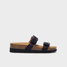  Scholl Palmilla 2 Straps Fekete, 38 női papucs