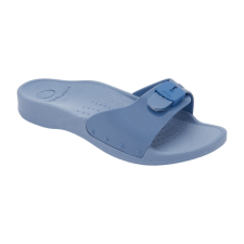 Scholl Sun női strandpapucs halvány kék Biomechanics talppal 39 gyógypapucs