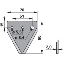 Schröckenfux Kaszapange Schröckenfux 00601347 - 80 mm autóalkatrész