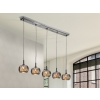 Schuller ARIAN króm-átlátszó LED függesztett lámpa (SCH-193539) G9 5 izzós IP20