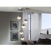 Schuller SPHERE króm-fehér LED függesztett lámpa (SCH-793523) LED 5 izzós IP20