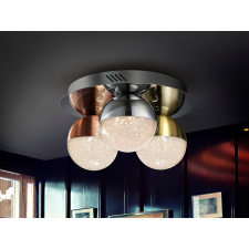 Schuller SPHERE réz-króm LED mennyezeti lámpa (SCH-794025) LED 3 izzós IP20 világítás