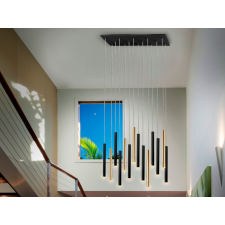 Schuller VARAS fekete-arany LED függesztett lámpa (SCH-373425GD) LED IP20 világítás