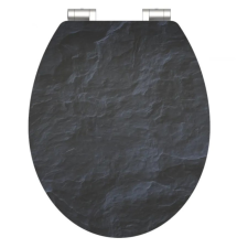 SCHÜTTE Schütte WC ülőke BLACK STONE | MDF HG, Soft Close takarító és háztartási eszköz