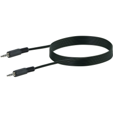 Schwaiger audio csatlakozókábel 3,5 mm, Jack dugó fekete 1,5 m audió/videó kellék, kábel és adapter