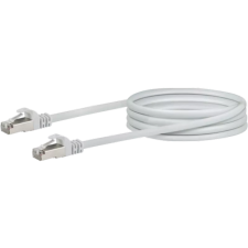 Schwaiger S/FTP CAT6 Patch kábel 1m Fehér kábel és adapter