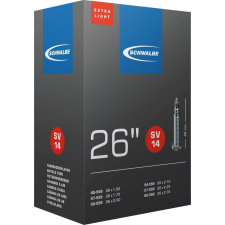 Schwalbe belső 26 sv14 26x150-235 extra light 40mm 130g kerékpáros kerékpár belső gumi