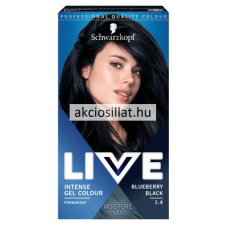 Schwarzkopf Live Color gél hajfesték 1.4 áfonya fekete hajfesték, színező
