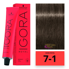 Schwarzkopf Professional Schwarzkopf Igora Royal hajfesték 7-1 hajfesték, színező