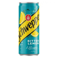 Schweppes Üdítőital szénsavas SCHWEPPES Bitter Lemon 0,33L üdítő, ásványviz, gyümölcslé