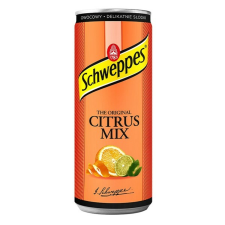 Schweppes Üdítőital szénsavas SCHWEPPES Citrus mix 0,25L üdítő, ásványviz, gyümölcslé