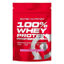 Scitec 100% whey protein por eper-fehércsoki 500g vitamin és táplálékkiegészítő