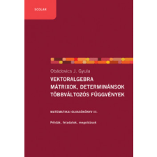 Scolar Kiadó Vektoralgebra; mátrixok, determinánsok; többváltozós függvények tankönyv