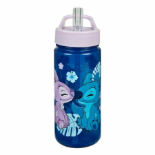 Scooli Stitch szívószálas kulacs 500 ml - Flower kulacs, kulacstartó