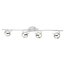  Scordia 4 izzós LED-es spotlámpa króm GU10 izzóval világítás