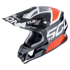 Scorpion VX-16 EVO AIR ANALOG motokrossz bukósisak fekete-piros bukósisak