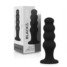  Scott Premium – szilikon anális kényeztető fekete anál