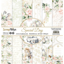 ScrapBoys Scrapbook papírkészlet 12" (30 cm) - Special Day - Paper Pad (12 lap) decoupage papír