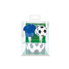 Scrapcooking cupcake készítő szett, football, 24 db sütés és főzés