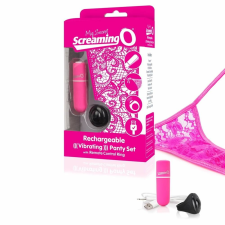  Screamig Panty - akkus, rádiós vibrációs tanga (pink) női tanga