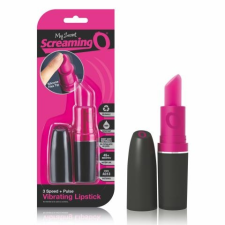  Screaming Lipstick - rúzs vibátor (fekete-pink) vibrátorok
