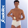 Scudotex 644 pamut Lágyéksérv nadrág támasztó pelottával, fehér, III. (M)