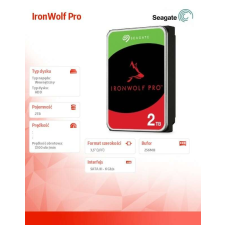 Seagate IronWolf Pro NAS 3.5&quot; 2TB SATAIII 7200RPM 256MB belső merevlemez merevlemez