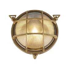 SEARCHLIGHT Bulkhead sárgaréz kültéri fali/mennyezeti lámpa (SL-30361PB) E27 1 izzós IP64 kültéri világítás