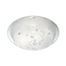 SEARCHLIGHT Cove fehér mennyezeti lámpa (SL-3020-25CC) E27 1 izzós IP20 világítás
