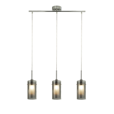  Searchlight Duo 2 - három ágú függeszték E14 60W dimmelhető füstüveg világítás