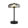 SEARCHLIGHT Frisbee fekete LED asztali lámpa (SL-59801-1SM) LED 1 izzós IP20