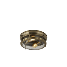 SEARCHLIGHT Glasgow sárgaréz fürdőszobai mennyezeti lámpa (SL-5182AB) E27 2 izzós IP44 világítás