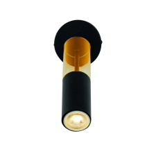 SEARCHLIGHT Merrygold fekete-borostyán falikar (SL-82122-1BK) GU10 1 izzós IP20 világítás