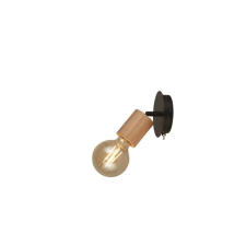 SEARCHLIGHT Spinny fekete-barna fali lámpa (SL-50211-1NA) E27 1 izzós IP20 világítás