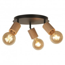 SEARCHLIGHT Spinny fekete-barna mennyezeti lámpa (SL-50211-3NA) E27 3 izzós IP20 világítás