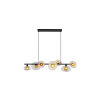 SEARCHLIGHT Sunbeam fekete-borostyán függesztett lámpa (SL-24123-7BK) G9 7 izzós IP20