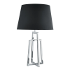  Searchlight York króm asztali lámpa fekete búrával E27 60W