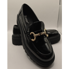  Seastar SlipOn Fekete lakk cipő platform talppal női cipő