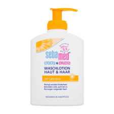 SebaMed Baby Washing Lotion Skin & Hair With Calendula tusfürdő 200 ml gyermekeknek tusfürdők